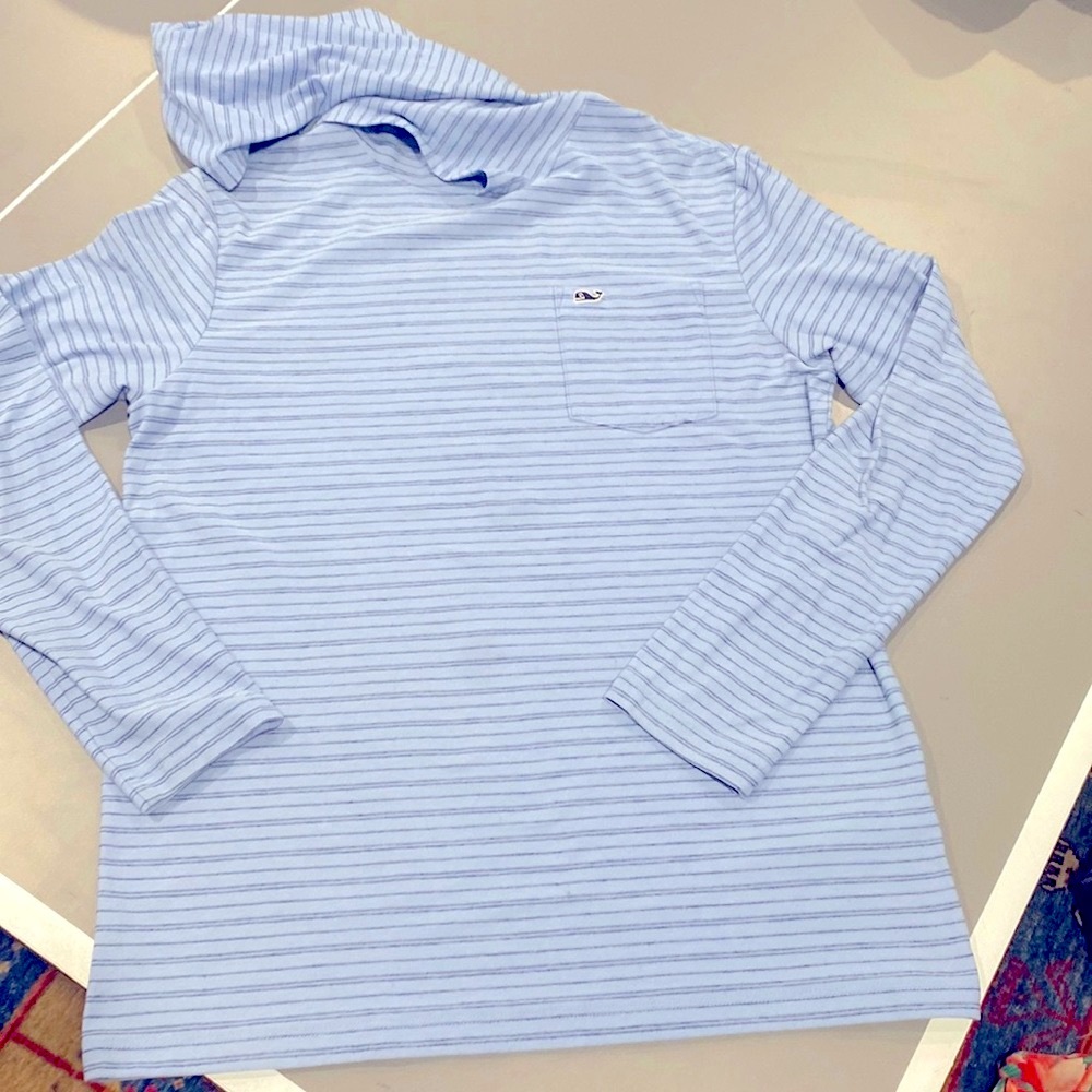 Boy’s vineyard vines Edgartown hooded long sleeve T shirt